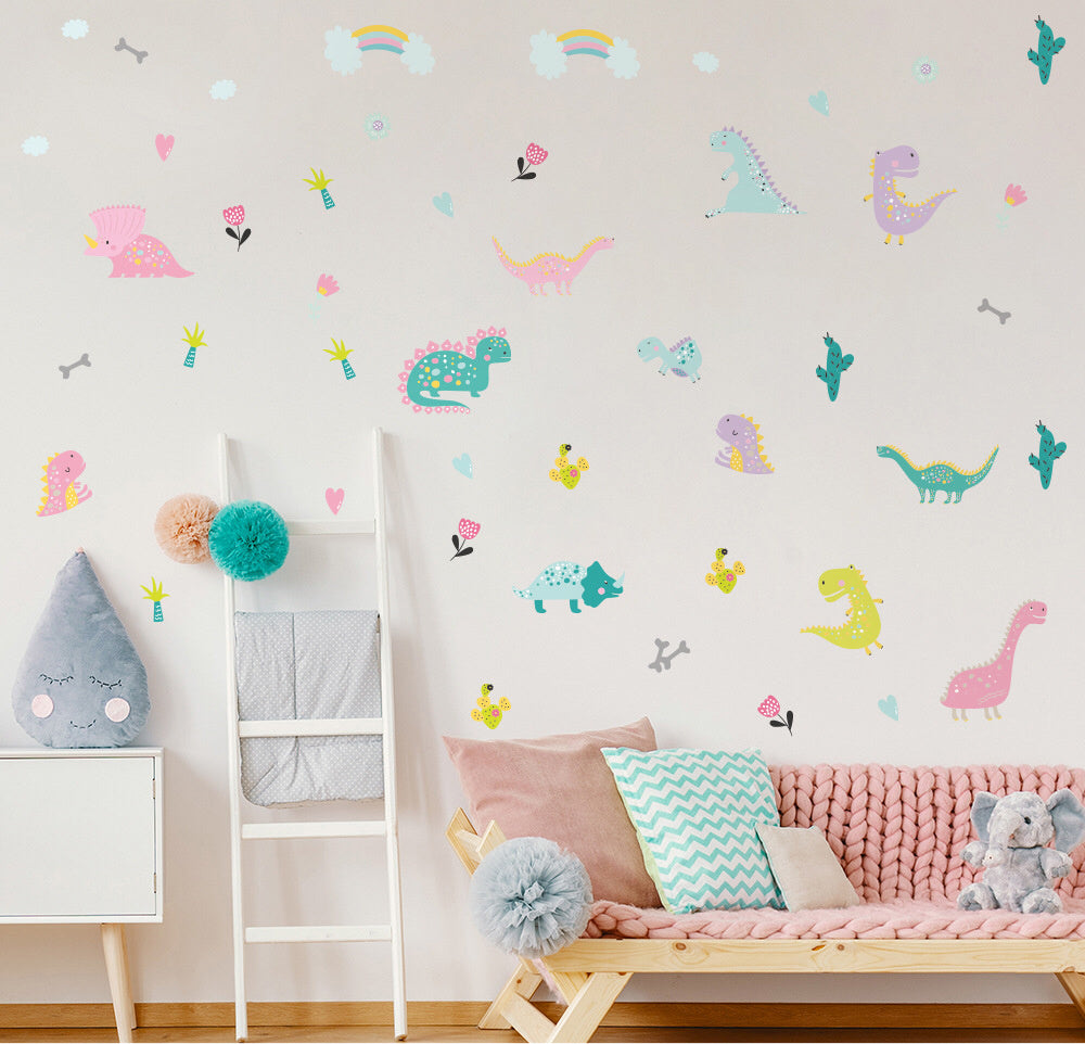 Dinosaur children's room wall stickers