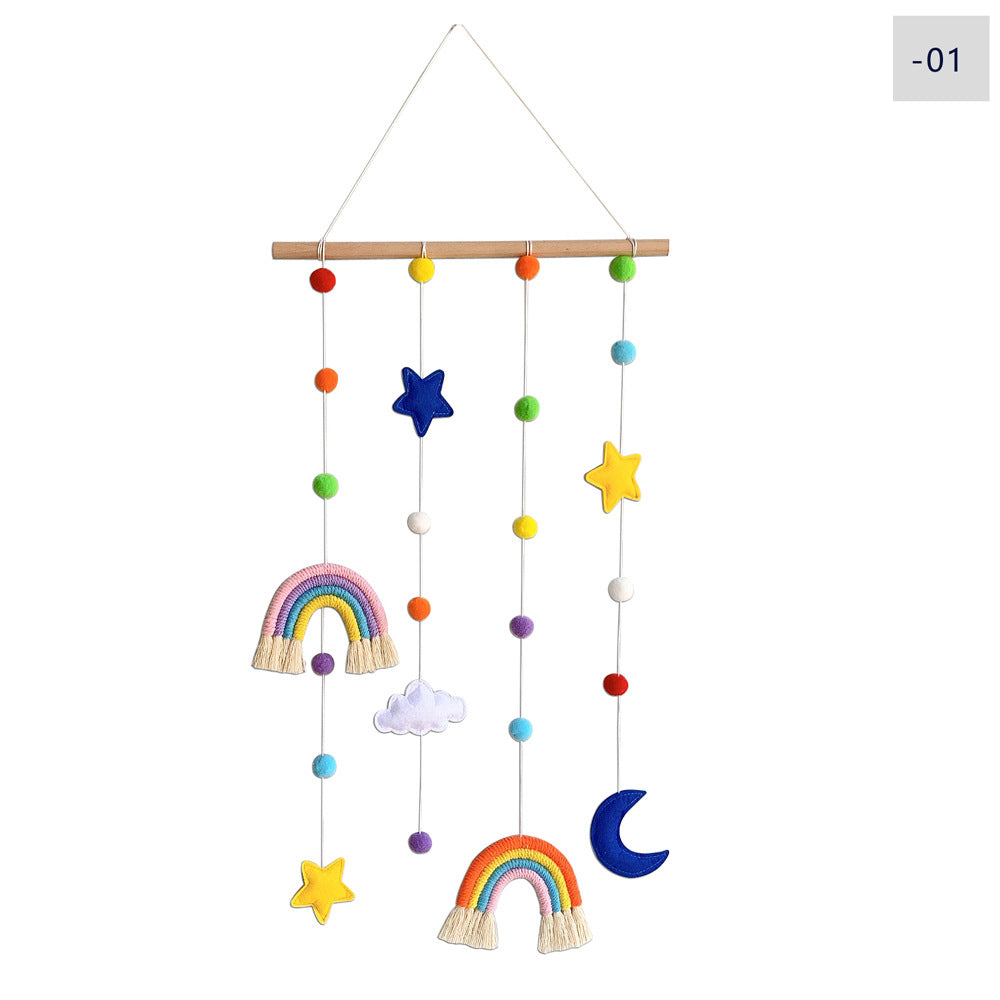 Nordic Style Woven Rainbow Childrens Hairpin