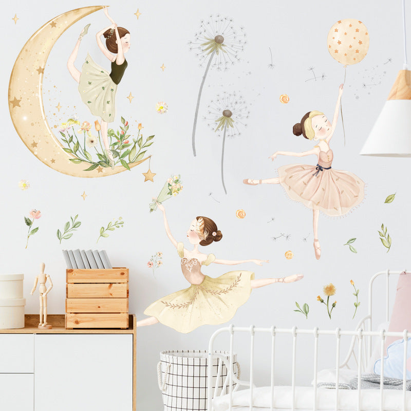 Children's Room Princess Background Stickers