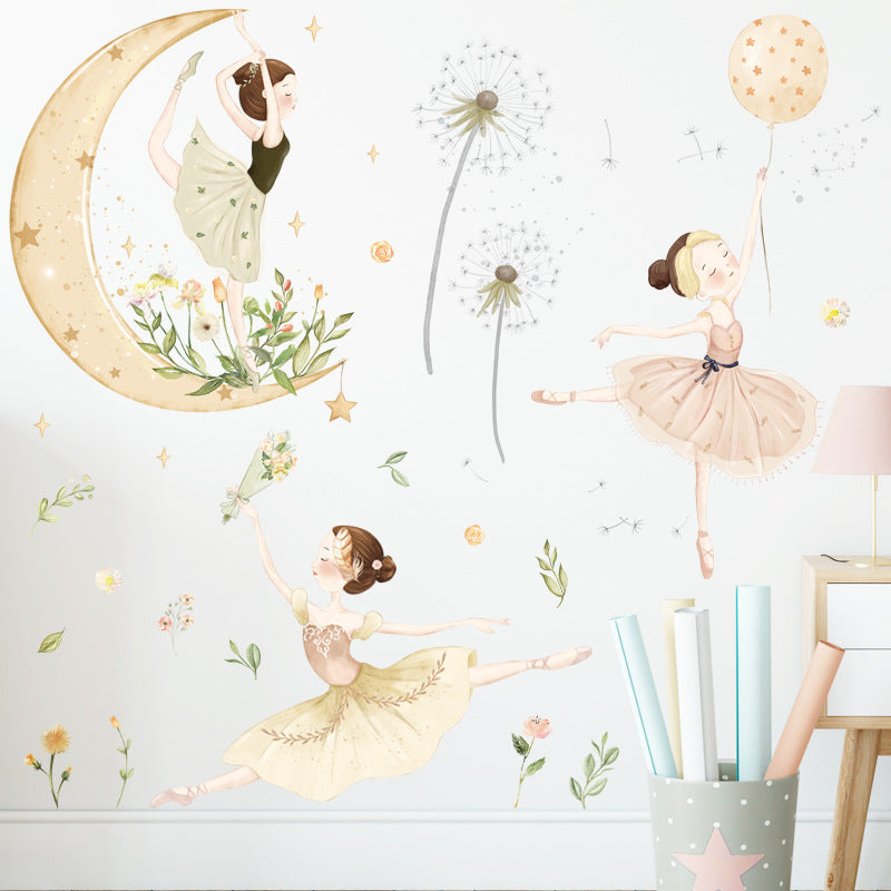 Children's Room Princess Background Stickers