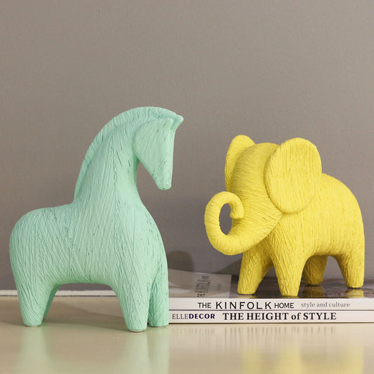 Resin Baby Elephant Creative Living Room Home Furnishings