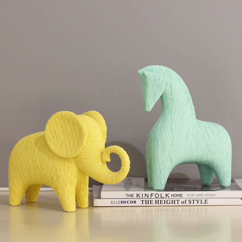 Resin Baby Elephant Creative Living Room Home Furnishings